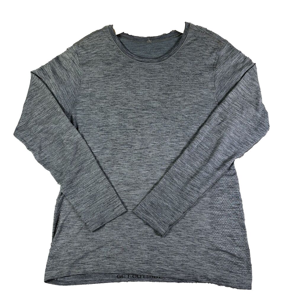 Lululemon Metal Vent Tech Long Sleeve Mens Medium Gray Activewear Training Gym